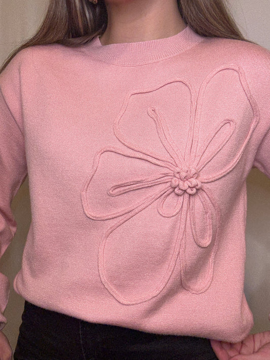 Floral Blush Sweater