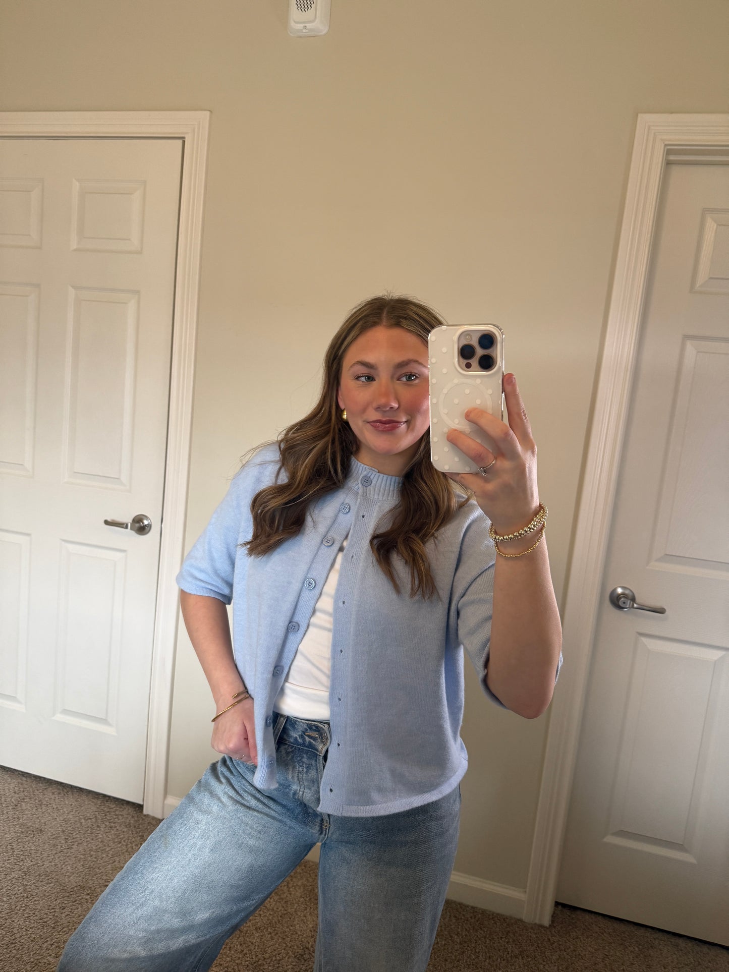 Spring My Way Top - Blue