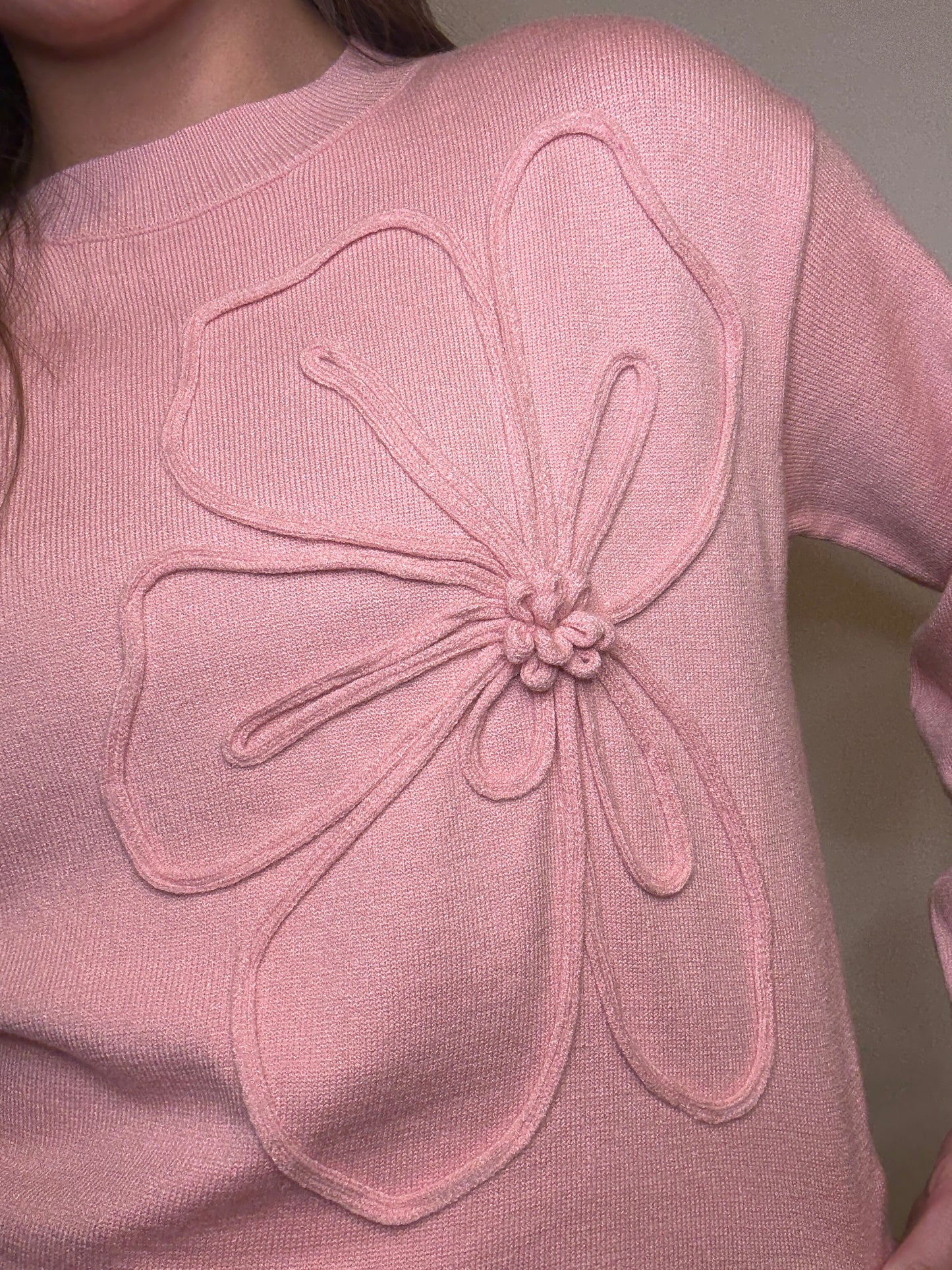 Floral Blush Sweater