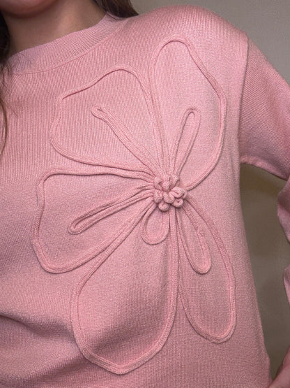 Floral Blush Sweater