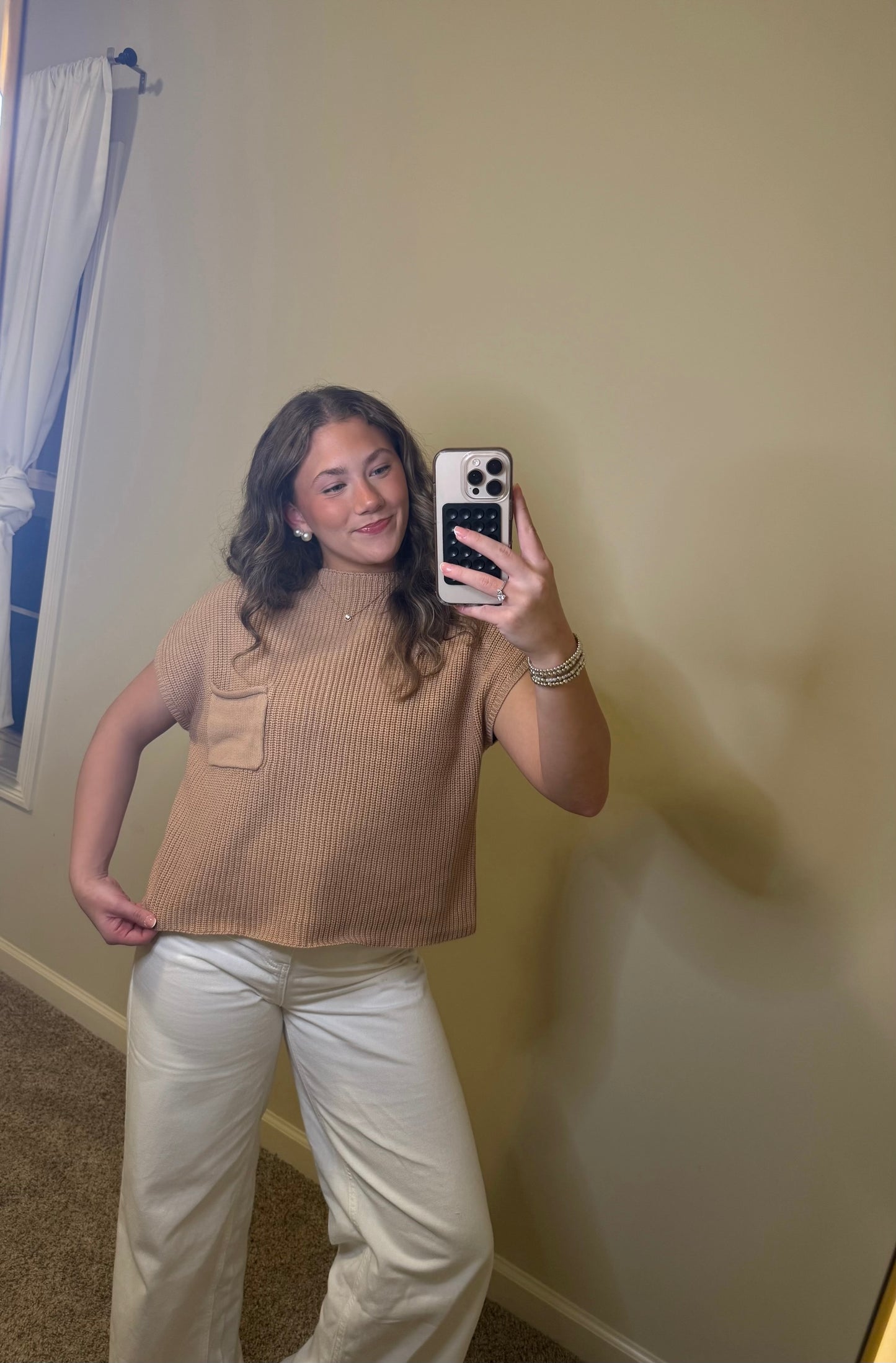 Izzy Mock Neck-Brush