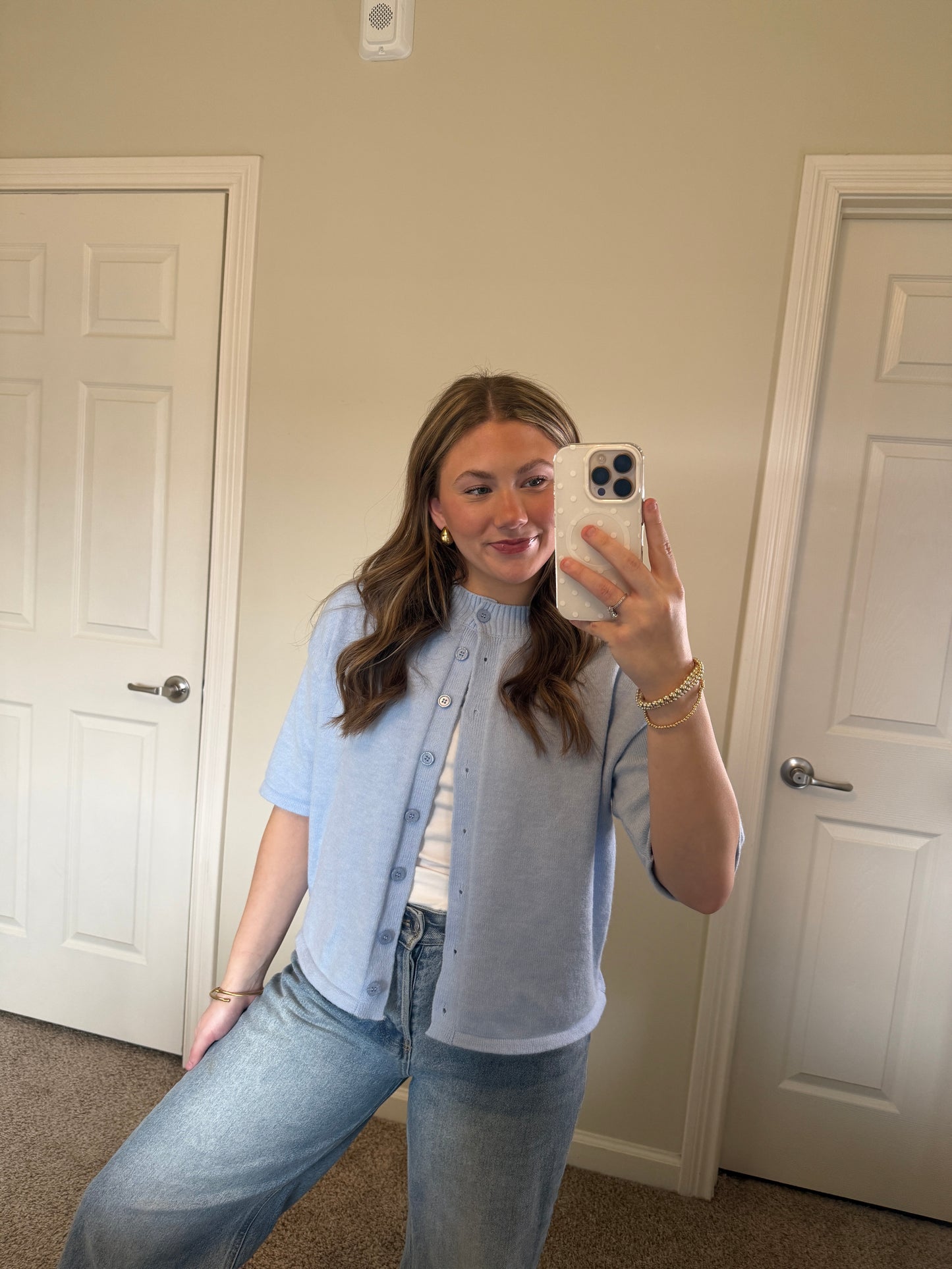 Spring My Way Top - Blue