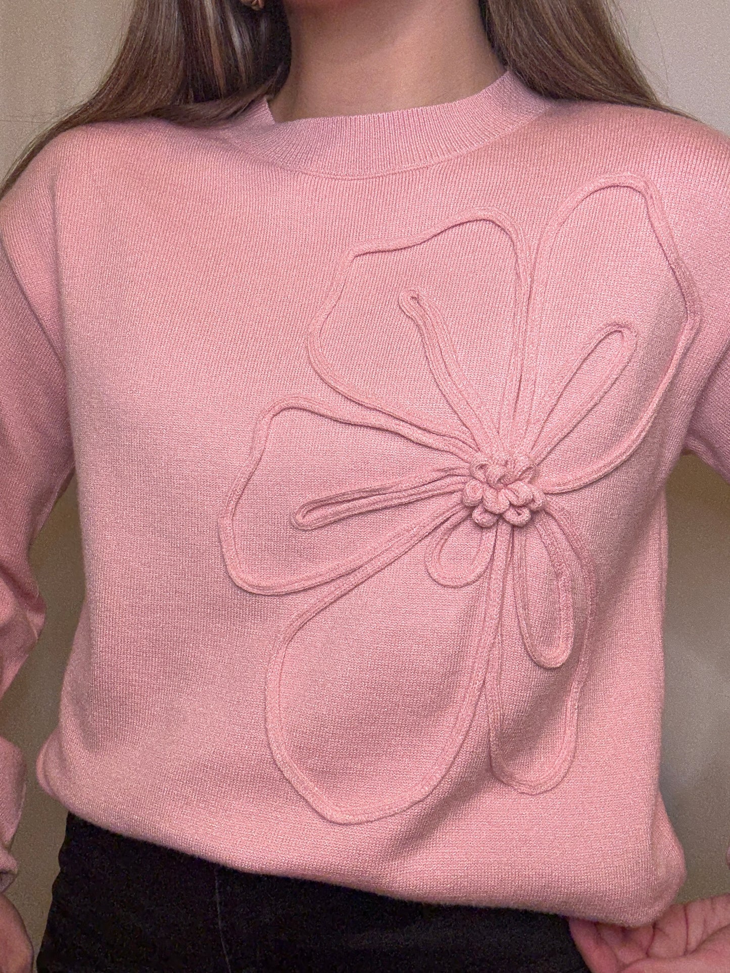 Floral Blush Sweater