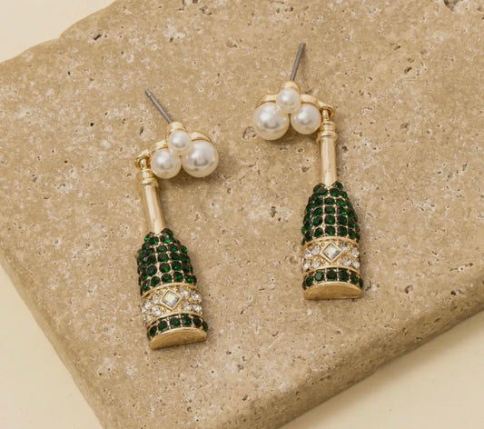 Champagne Pearl Earrings