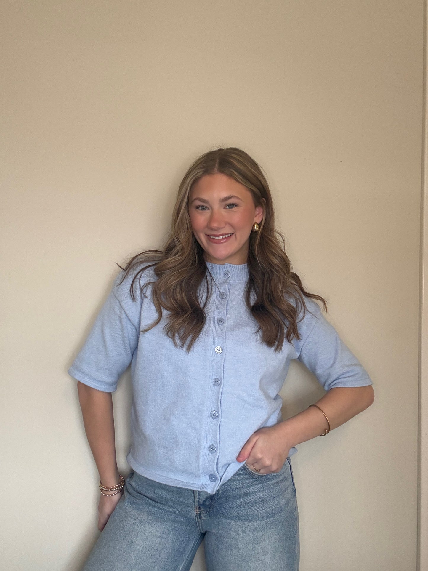 Spring My Way Top - Blue