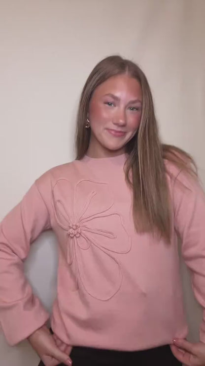 Floral Blush Sweater